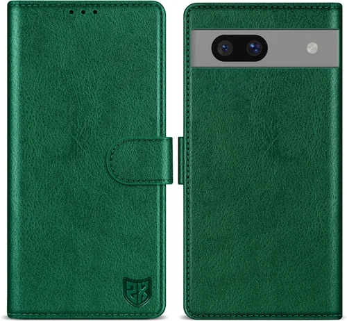 Vista 17 de ZZXX Funda tipo cartera para Google Pixel 7 con bloqueo RFID, ranura para tarjetas, función atril, cierre magnético, funda protectora de cuero