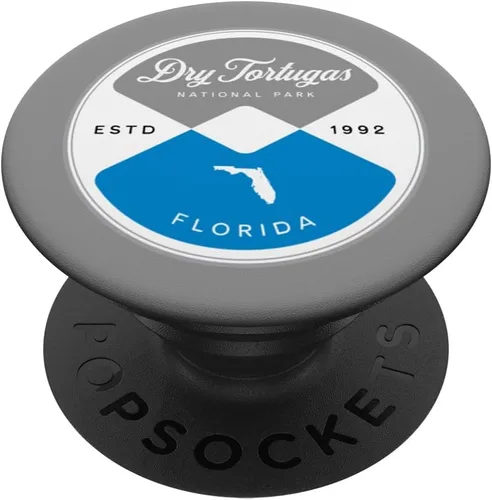 Vista 6 de Dry Tortugas National Park Florida Circle Graphic PopSockets MagSafe PopGrip for iPhone