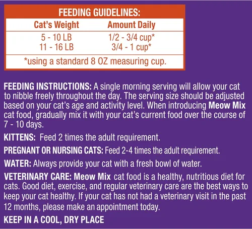 Vista 5 de Meow Mix Original Choice Alimento seco para gatos, bolsas de 18 onzas