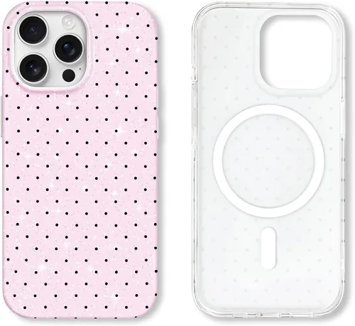 Vista 49 de Hython Funda para iPhone Air, diseño estético de lunares lindos, funda simple de 6.5 pulgadas, delgada, antiarañazos, parachoques de TPU suave, a