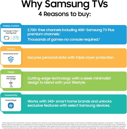 Vista 6 de Samsung Smart TV Crystal UHD U8000F 4K de 43 pulgadas (modelo 2025) Contenido gratuito sin fin, procesador, diseño MetalStream, Knox Security, Alexa