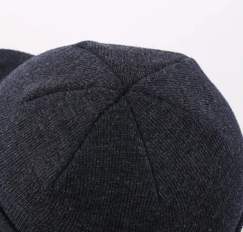 Vista 79 de Home Prefer - Gorro de invierno para hombre con visera, cálida y doble punto.