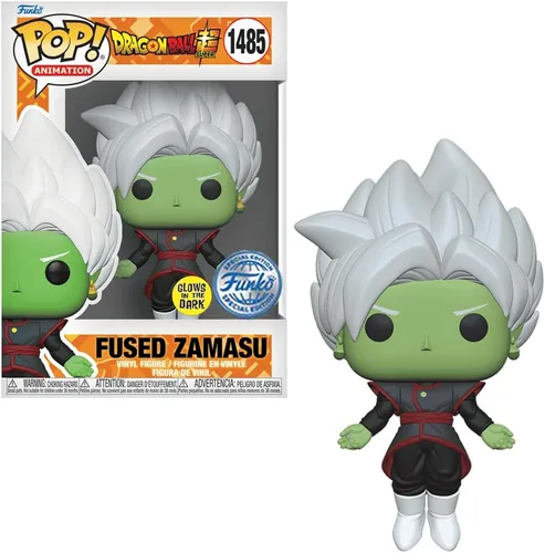 Vista 2 de Funko Pop! Dragonball Super Fused Zamasu (brilla en la oscuridad) Figura de vinilo #1485 Edición especial Coleccionables exclusivos, 74395