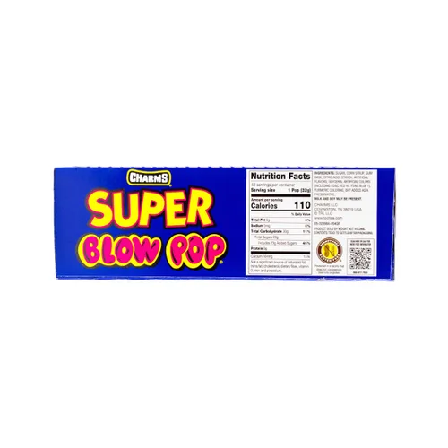 Vista 5 de Charms Super Blow Pops 48 chupetinescaja, varios sabores