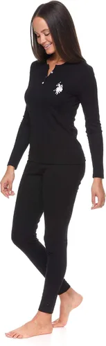 Vista 4 de U.S. Polo Assn. Conjunto de ropa interior térmica para mujer, camisas térmicas y leggings térmicos para mujer