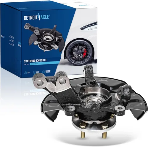 Vista 20 de Detroit Axle - Kit de nudillos traseros izquierdo FWD para Hyundai Santa Fe 2007-2009 Veracruz 2007-2012, reemplazo del conjunto de cojinete
