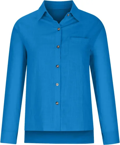 Vista 3 de SMIDOW Camisa de algodón y lino con botones para mujer