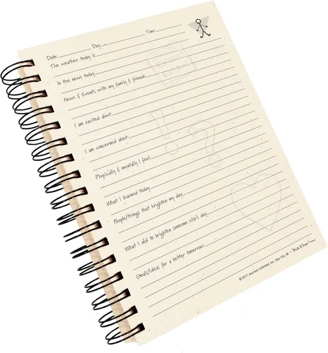 Vista 4 de Write it Down series by Journals Unlimited, Guided Journal, Me, A Personal Journal, tamaño completo 7.5 x 9 pulgadas, tapa dura de papel kraft