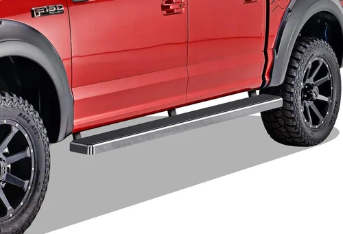 Vista 10 de APS Estribos negros compatibles con Ford F-150 2015-2026 SuperCrew Cab & F-150 Lightning 2022-2026 & F-250 F-350 Super Duty 2017-2026 Crew Cab