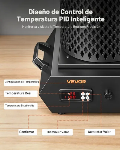 Vista 3 de VEVOR Horno de fusión de oro, 1350 W, 2102 ℉, horno de fusión eléctrico