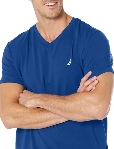 Vista 3 de Nautica Camiseta de manga corta para hombre con cuello en V