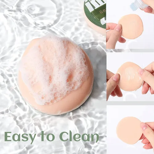 Vista 5 de Esponja de maquillaje, esponja de maquillaje sin látex, esponja para licuadora de belleza húmeda y seca para líquidos, crema, base y polvo