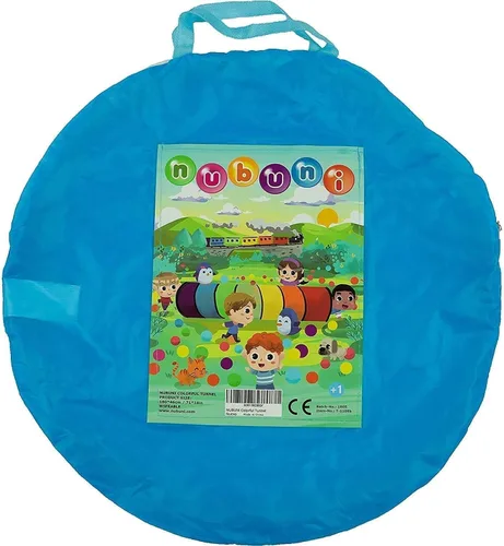 Vista 9 de Tienda de campaña de túnel de juego para niños pequeños, colorido juguete de túnel de gateo desplegable para bebés o mascotas, regalo plegable