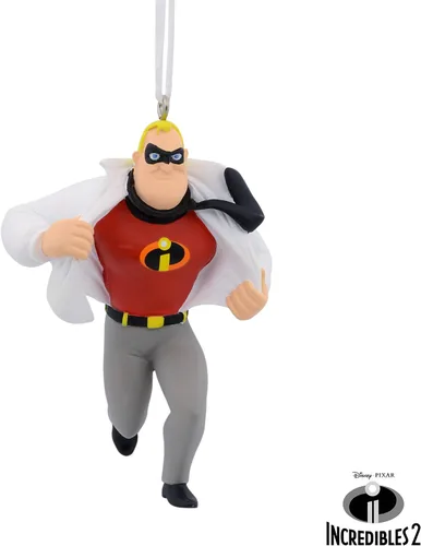 Vista 6 de Hallmark 2HCM3736 Adornos de Navidad, Disney/Pixar Mr. Incredible Ornamento