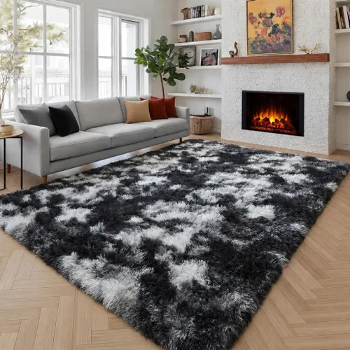Vista 15 de Alfombras grises pequeñas para dormitorio, 2 x 4 pies, alfombras de pasillo lavables de felpa para pasillo 2- Gris