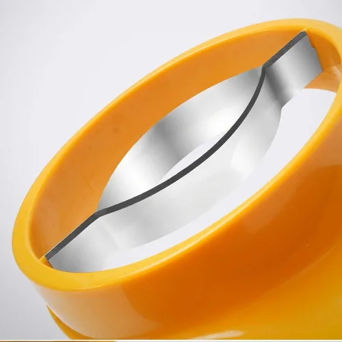 Vista 3 de Cortador de mango con cuchilla de acero inoxidable, divisor de frutas, mango ergonómico de agarre de goma, antideslizante, extra grande, divisor
