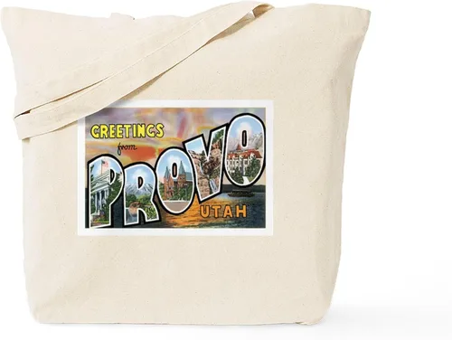 Vista 10 de CafePress Park City Utah Bolsa de esquí reutilizable de lona beige natural