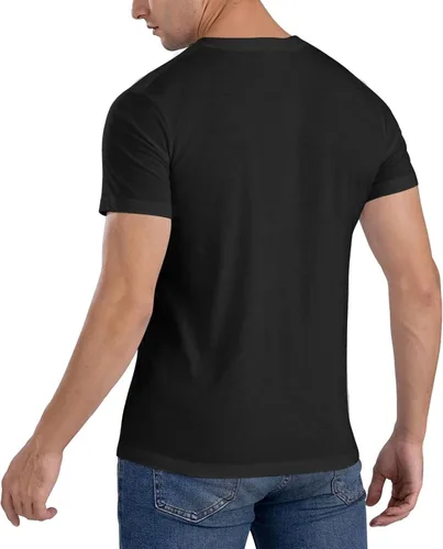 Vista 5 de Soda Music and Stereo - Camiseta de manga corta para hombre, diseño casual, cuello redondo, unisex, color negro