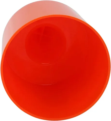 Vista 3 de Iconikal Juego de 4 posavasos de arena para playa y soporte para bebidas, color naranja