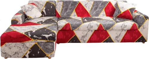 Vista 21 de MIFXIN Fundas de sofá modulares en forma de L, 2 piezas, elásticas tipo L, para sofá o sillón, protector de muebles para sala de estar, mascotas