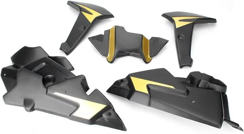 Vista 2 de Kit de bastidor de carenado ABS para motocicleta para Yamaha MT-09 FZ-09 2014-2015, ABS y oro