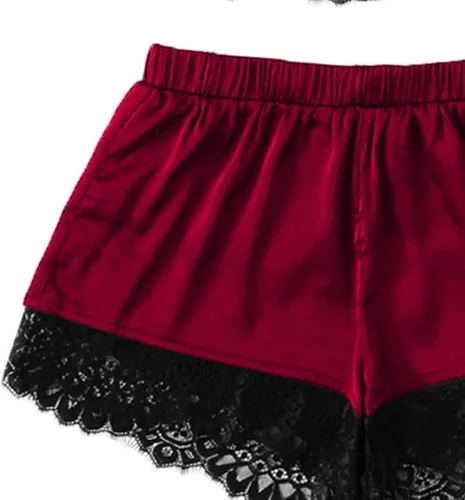 Vista 3 de Lengire - Conjunto de ropa de dormir sexy de encaje para mujer, conjunto de lencería erótica de color grande