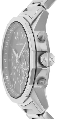 Vista 5 de Armani Exchange Reloj de vestir cronógrafo para hombre con correa de acero inoxidable o cuero