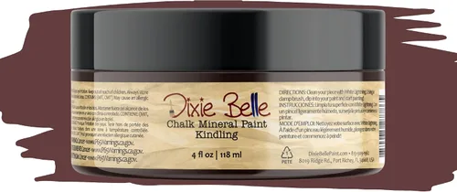 Vista 156 de Pintura para muebles con acabado de tiza Dixie Belle Paint Company - Amatista (4oz) - Pintura mineral de tiza chic púrpura profundo mate