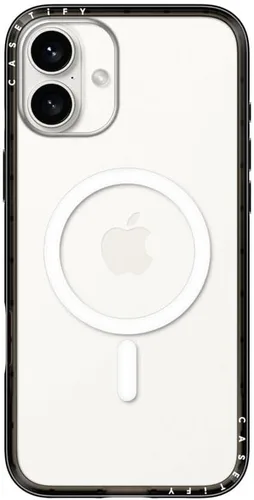 Vista 24 de CASETiFY Funda compacta para iPhone 15 [delgada y elegante/compatible con Magsafe / 4 pies 2X protección contra caídas de grado militar] - Negro