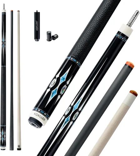 Vista 5 de KONLLEN Pool Cue, Dual Shaft, Carbon Fiber & Maple Shaft, Low Deflection