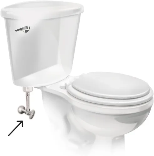 Vista 5 de Fluidmaster B1T06 - Conector de inodoro de acero inoxidable trenzado, rosca de compresión hembra de 3/8 x rosca hembra de 7/8, 6 pulgadas de longitud
