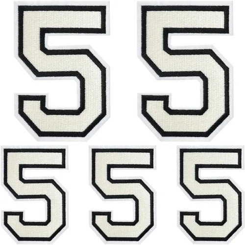 Vista 92 de Parches de letras para planchar, 5 piezas de letras individuales bordadas completas para ropa, vestido, sombrero, jeans, accesorios de bricolaje