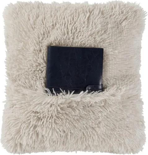 Vista 7 de VCNY Home - Cama matrimonial en una bolsa, ropa de cama de 12 piezas con tela fruncida y detalles de piel sintética, decoración elegante