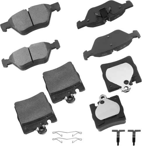 Vista 11 de cciyu Juego de pastillas de freno delanteras de cerámica profesional D681 para BMW 530i, 97-03 para BMW 540i, 95 97-01 para BMW 740i, 95-01 para BMW