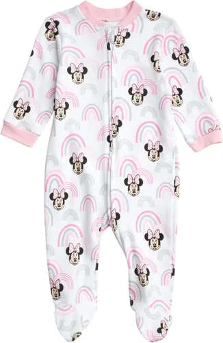 Vista 5 de Disney Mameluco de Minnie Mouse para bebé niña paquete de 2 mamelucos con pies 0-9 meses