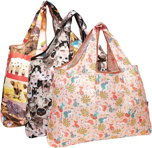 Vista 18 de Bowbear Bolsa de compras reutilizable de nailon plegable (juego de 3)