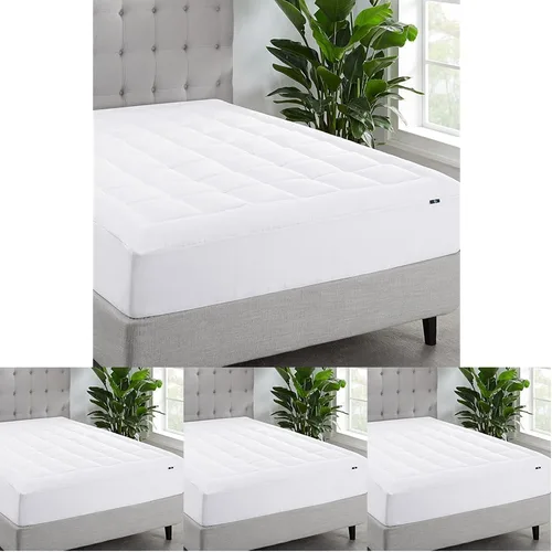 Vista 11 de Serta ComfortSure - Funda de colchón tamaño individual, almohadilla de colchón con parte superior acolchada ajustable, súper suave y transpirable