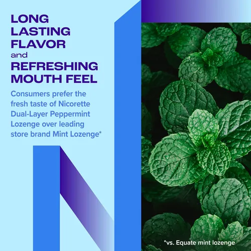 Vista 6 de Nicorette Mini pastillas de nicotina, 4 mg de ayuda para dejar de fumar, sabor a menta, 20 unidades Quit Smoking Aid, Reduces Nicotine Cravings