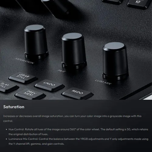 Vista 5 de Blackmagic Design DaVinci Resolve Micro Panel Panel de control portátil de bajo perfil