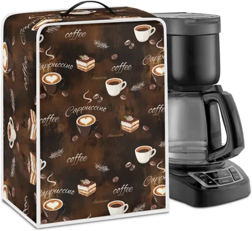 Vista 51 de Mumeson Funda para cafetera de girasol, extra grande, ligera, con asa, cubierta para máquina de café, tostadora, cubierta a prueba de polvo