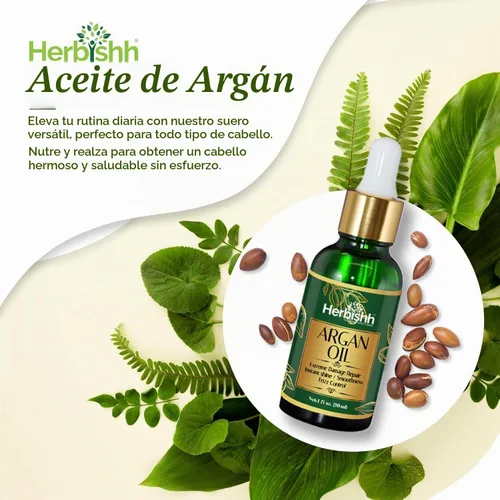 Vista 6 de Herbishh Champú Color Cabello Negro 6.8 fl oz+ Aceite Cabello 1 fl oz+ Aceite de argán y negro