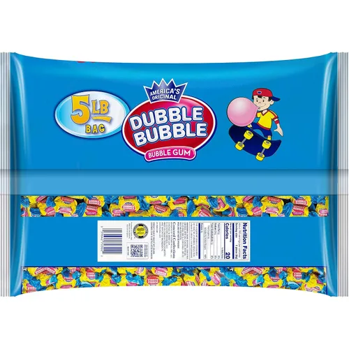 Vista 5 de Dubble Bubble Original Twist Bubble Bubble - Caramelo envuelto individualmente, sin gluten, kosher y sin maní, bolsa de 5 libras