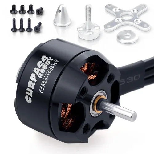 Vista 9 de Surpass C2830 1000KV Motor sin escobillas para aviones RC Ala fija