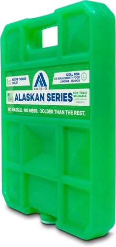 Vista 2 de Arctic Ice Bolsa de hielo reutilizable de larga duración de la serie Alaskan, se congela a 32 ° Fahrenheit, mantiene los alimentos y bebidas frescos