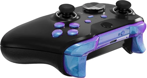 Vista 5 de eXtremeRate Chameleon - Botones de repuesto para Xbox One Elite Series 2 Controller, LB RB LT RT parachoques gatillos ABXY Start Back Sync teclas
