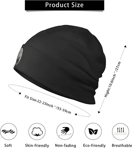 Vista 7 de Gorro de lana vikingo con diseño de lobo vikingo para hombre, impresión 3D, mito nórdico, Odin Fenrir para invierno, cálido, elástico, fino