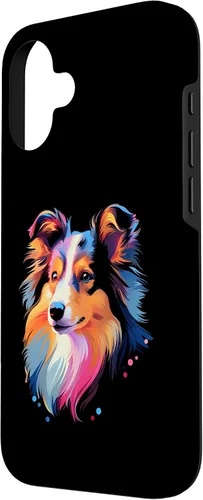 Vista 2 de Shetland Sheepdog Shelti Puppy Best Dog Walking Pet Case for iPhone 16