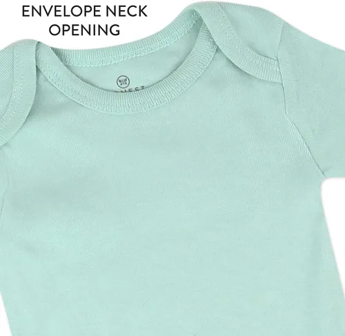 Vista 2 de HonestBaby baby-girls 5-pack Short Sleeve Bodysuits One-piece 100% Organic Cotton for Infant Baby Girls