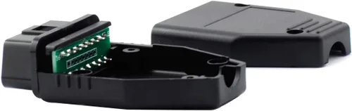 Vista 7 de Auto Car OBD2 - Conector de 16 pines, adaptador de conector macho de 16 pines, enchufe macho estándar de 16 pines, carcasa OBD, herramienta de Negro