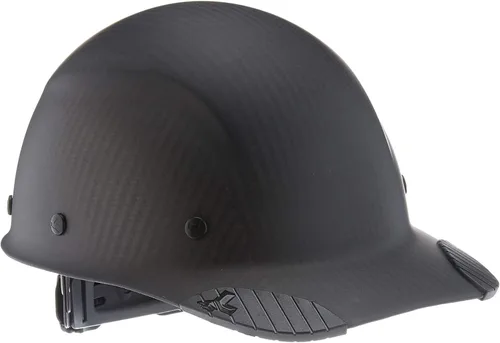 Vista 2 de Casco de seguridad estilo gorra DAX, nuevo y mejorado de 6 puntos con suspensión de trinquete ajustable, equipo de protección personal/PPE para Negro